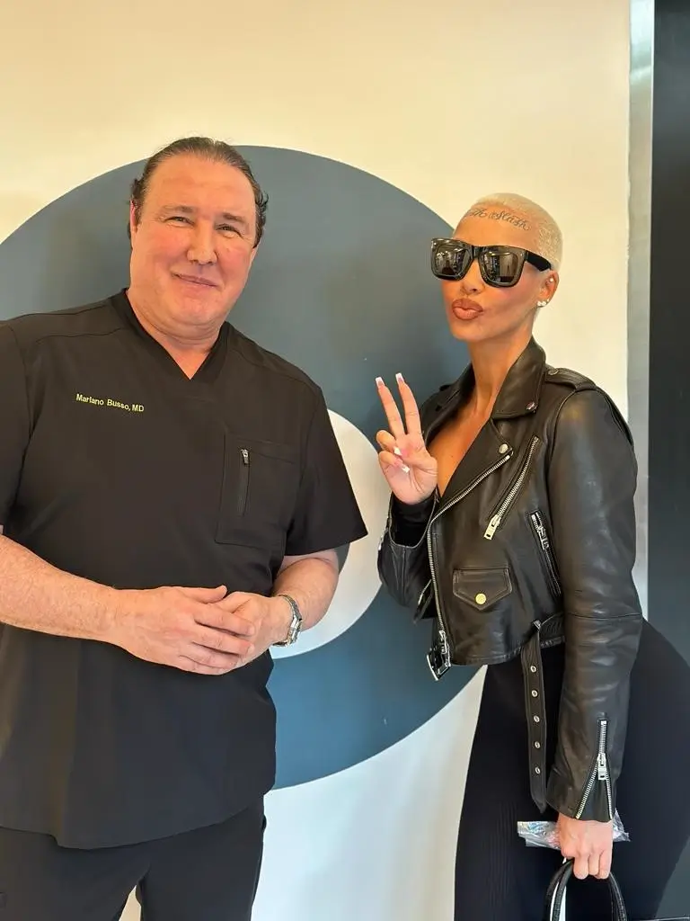 Dr. Busso with Amber Rose